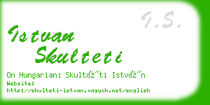 istvan skulteti business card